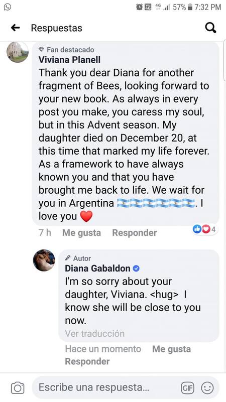 El club de fans argentino de Outlander es muy activo en redes sociales, e interactúa con la autora y el elenco de la serie. Foto: captura.