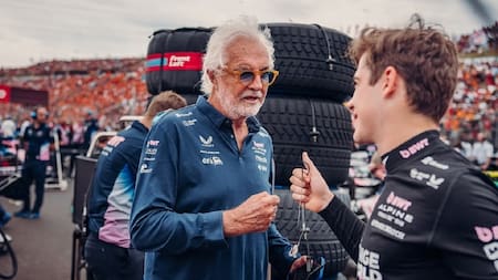 Flavio Briatore y Franco Colapinto