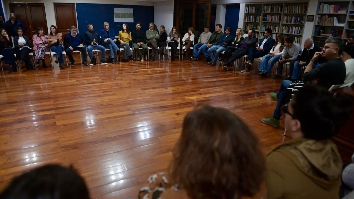 Reunión en la sede del PJ nacional.