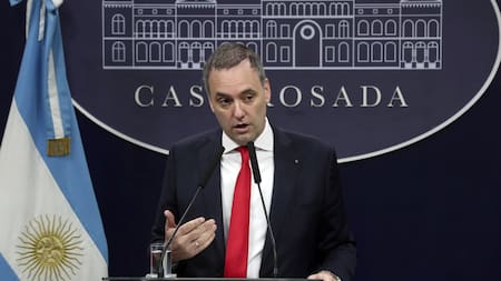 Manuel Adorni, vocero presidencial. Foto: NA.