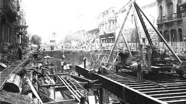 Así fue la construcción de la Línea A de subte, una obra que revolucionó la ingeniería de la época y marcó un hito en Latinoamérica