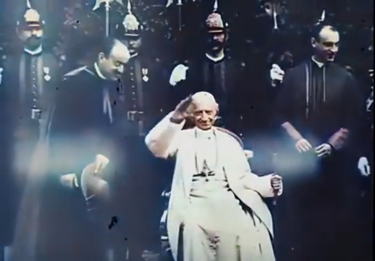 Primera grabación del Papa León XIII. Realizada en 1896. Fuente: X @ATommylascelles