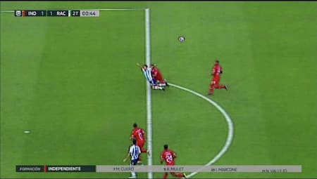 La jugada de la polémica. Foto: Captura.