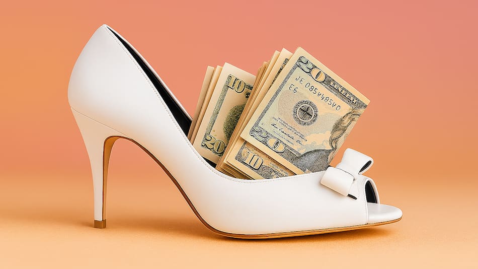 Ritual del billete en el zapato.