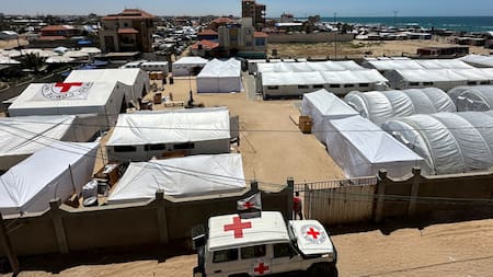 Crisis total en los hospitales de Rafah, Franja de Gaza. Foto: Reuters