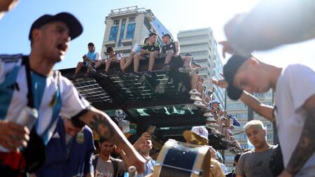 Festejos en Buenos Aires. Foto: Reuters.