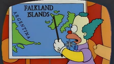 Las menciones de Malvinas en Los Simpson