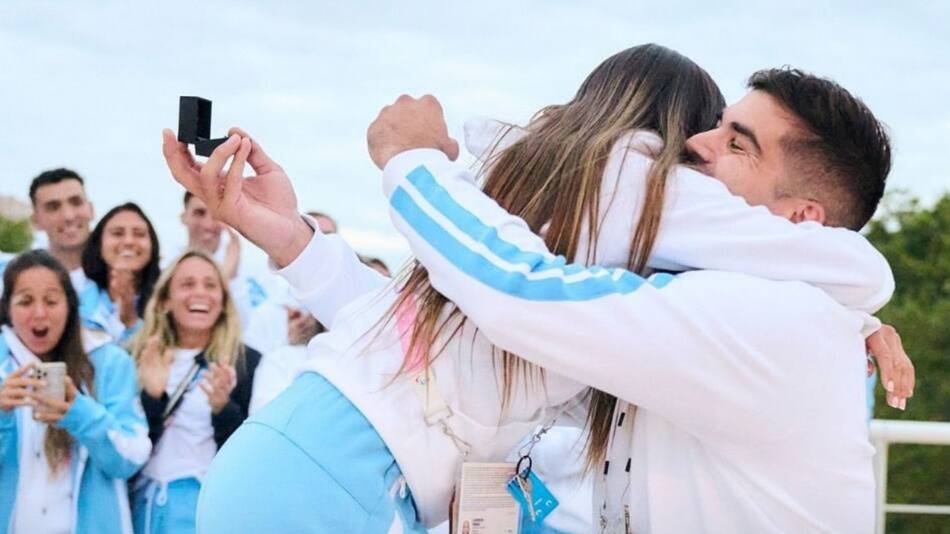 Propuesta de casamiento en los Juegos Olímpicos. Foto: Instagram/juegosolimpicos