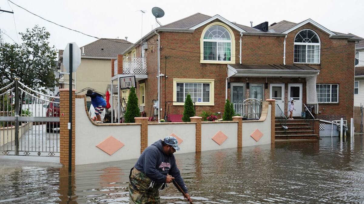 Inundaciones en Nueva York. Foto: EFE.