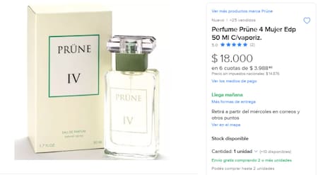 Perfumes nacionales que son dupes de importados. Foto Mercado Libre