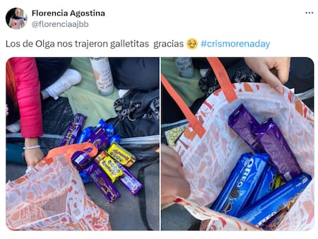 Acampe por el Cris Morena Day. Foto: X.