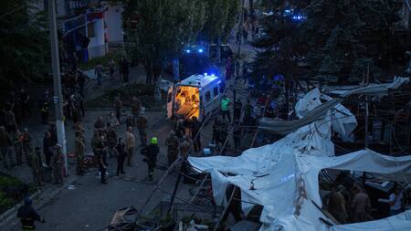 Rusia atacó una pizzería en Ucrania. Foto: Reuters.