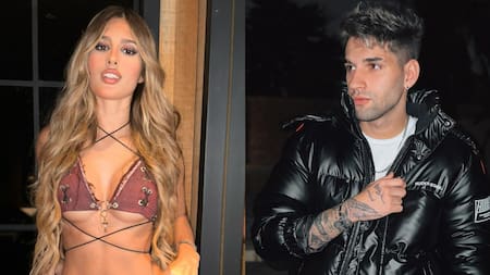 Julieta Poggio y su ex, Lucca Bardelli. Fotos: Instagram.