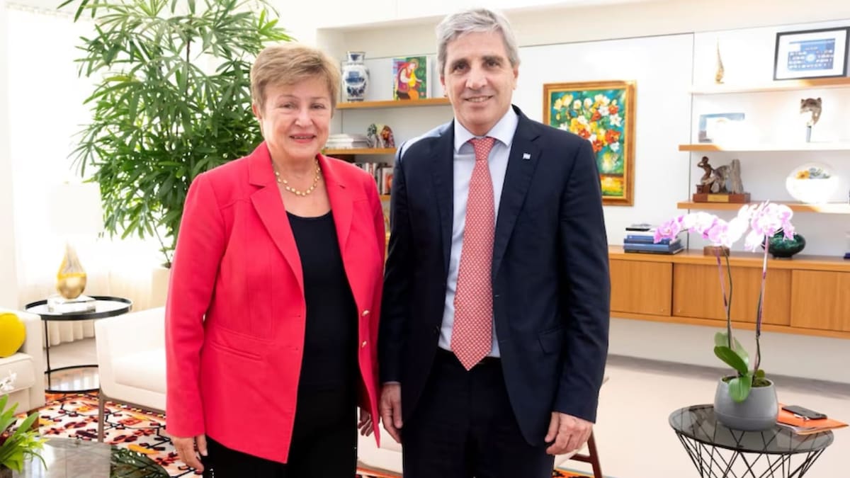 Luis Caputo y Kristalina Georgieva
