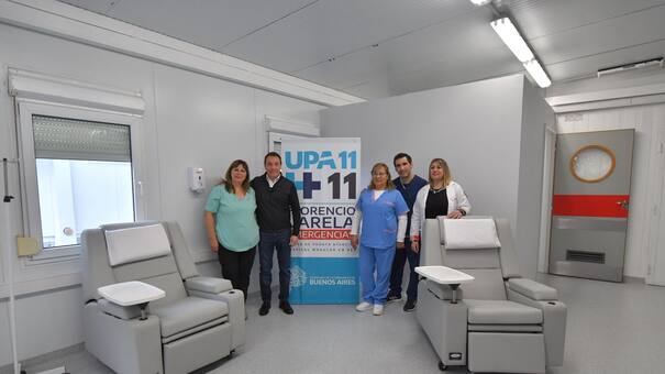 Andrés Watson entregó equipamiento para tratamientos oncológicos en la Unidad de Pronta Atención de Florencio Varela