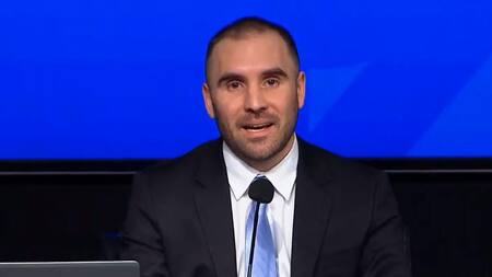 Conferencia del ministro Guzmán, economía argentina, captura de YouTube