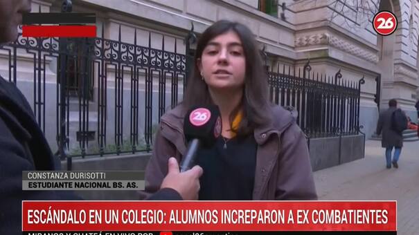 Escándalo en el Nacional Buenos Aires: increparon a ex combatientes de Malvinas