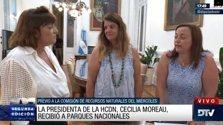 Cecilia Moreau recibió en Diputados a autoridades de Parques Nacionales