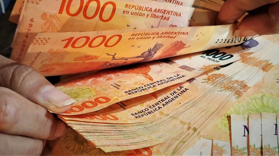Dinero argentino. Foto: archivo Canal 26