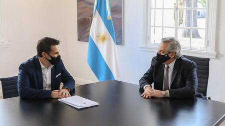 Alberto Fernández y Daniel Martínez, NA