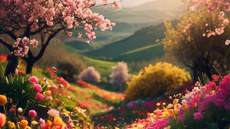 "Modo primavera" en WhatsApp. Foto: MetaAI.