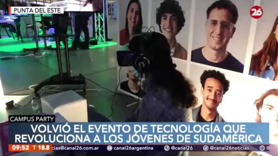 Campus Party en Uruguay, Mauro Calvagna, Canal 26