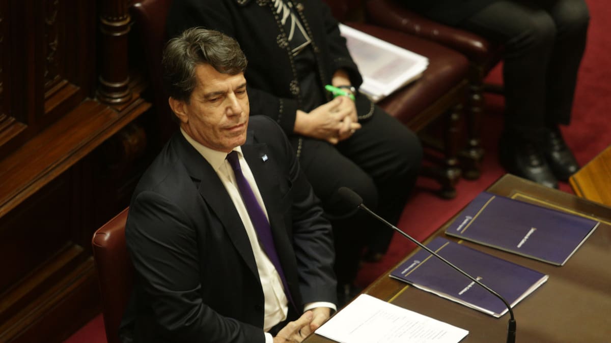 Informe de gestión de Nicolás Posse en el Senado. Foto: NA.