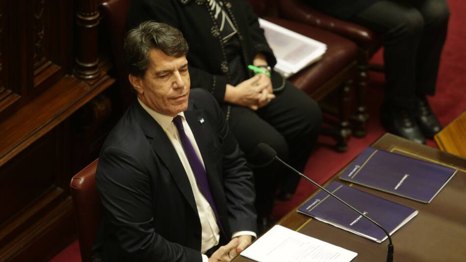 Informe de gestión de Nicolás Posse en el Senado. Foto: NA.
