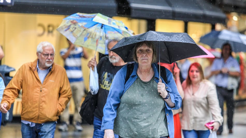 Temporal de lluvias en la Ciudad de Buenos Aires. Foto: NA.