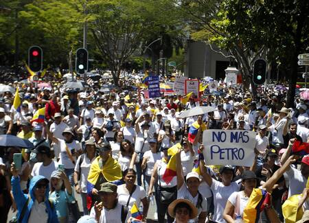 Protestas en Colombia. Foto: EFE