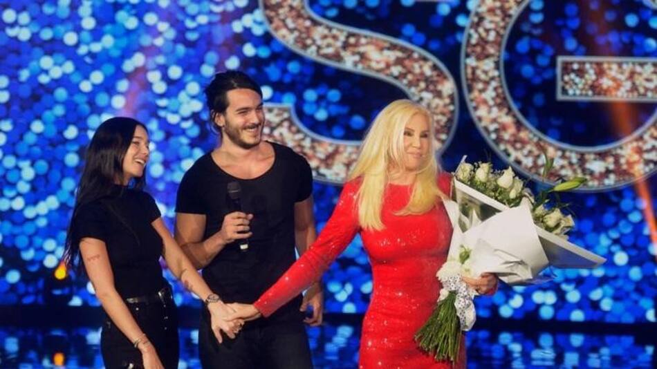 Susana Giménez y sus nietos Lucía y Manuel Celasco, Telefe