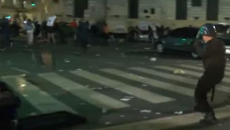 Santiago Maldonado - incidentes en Plaza de Mayo