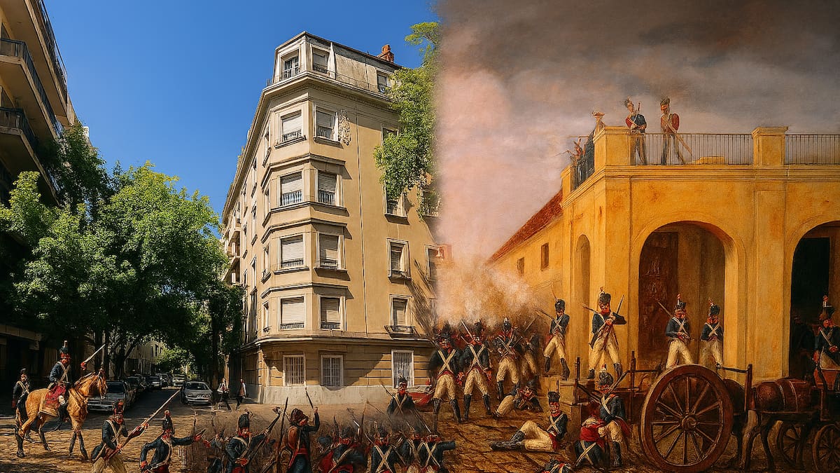 La calle que homenajea a héroes de la Invasión Inglesa