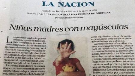 Editorial del diario La Nación sobre niñas madres que generó polémica