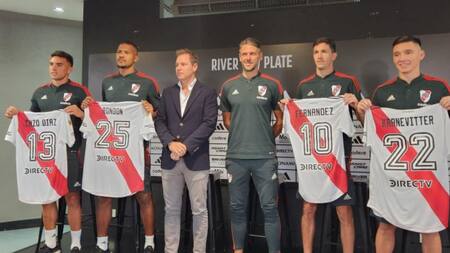 River presentó a sus refuerzos y descartó incorporar a un remplazante por la lesión de Zuculini