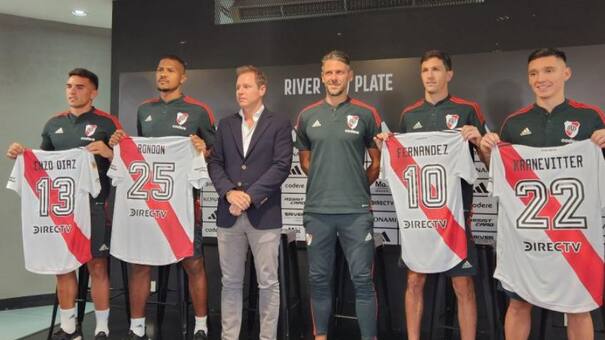 River presentó a sus refuerzos y descartó incorporar a un remplazante por la lesión de Zuculini