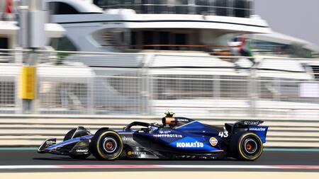 Franco Colapinto en el Gran Premio de Abu Dhabi. Foto: Reuters.