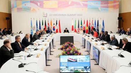 Reunión del G7. Foto: EFE.