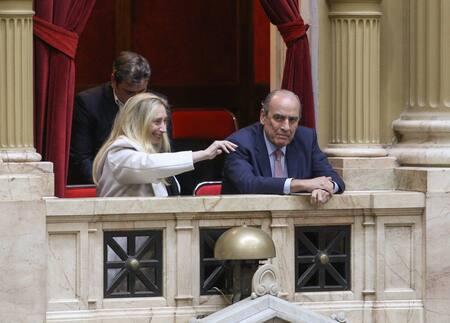 Karina Milei y Guillermo Francos. Foto: NA.