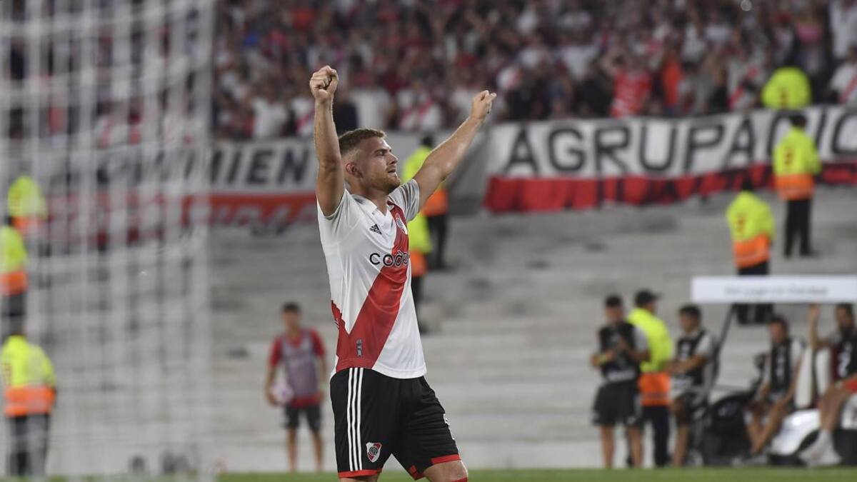 Show de Lucas Beltrán; River Plate vs. Godoy Cruz. Foto: Télam.