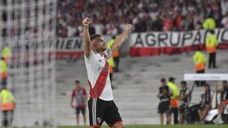 Show de Lucas Beltrán; River Plate vs. Godoy Cruz. Foto: Télam.
