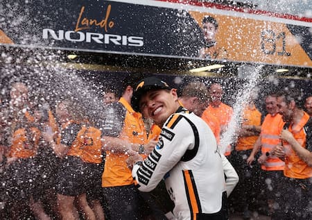 Lando Norris superó el bullying y volvió a sonreír en la F1. Foto: Reuters (Jakub Porzycki)