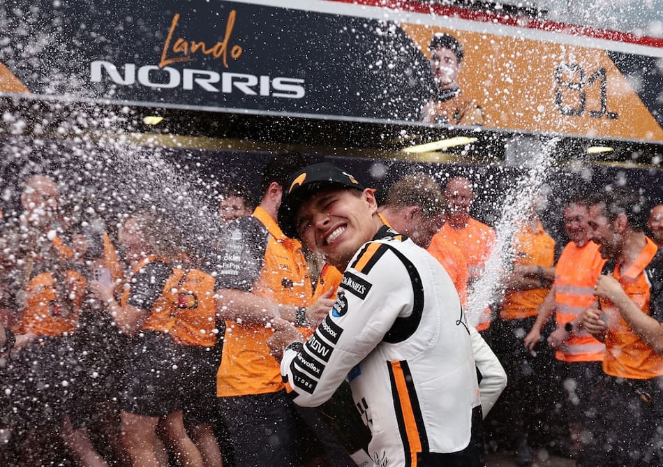 Lando Norris superó el bullying y volvió a sonreír en la F1. Foto: Reuters (Jakub Porzycki)