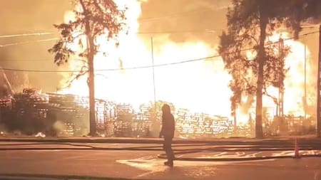Incendio en Esteban Echeverría.