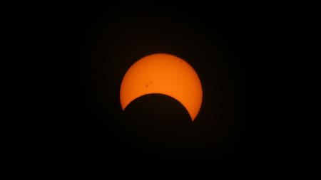 Elipse solar anular. Foto: Reuters.