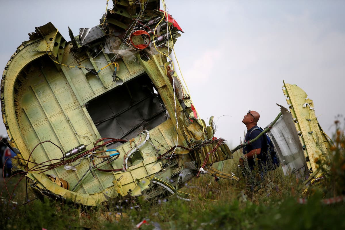 Accidente del vuelo MH17 de Malaysia Airlines. Foto: Reuters/Maxim Zmeyev