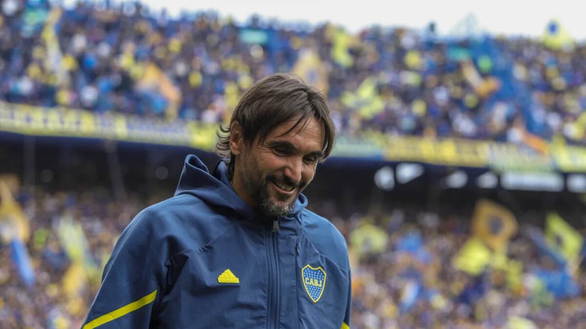 Diego Martínez, entrenador de Boca. Foto: NA.