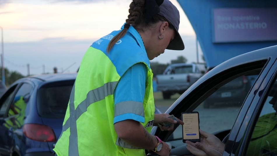 Control de tránsito en el verano cordobés