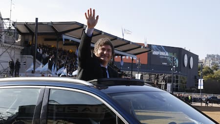 Javier Milei en La Rural. Foto: EFE.