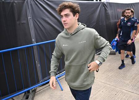 Franco Colapinto en el Gran Premio de Gran Bretaña.